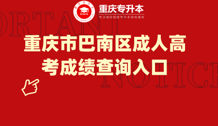 重庆市巴南区成人高考成绩查询入口.png