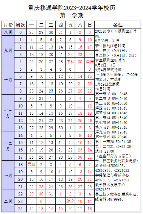 2023级重庆移通学院专升本报到注册时间